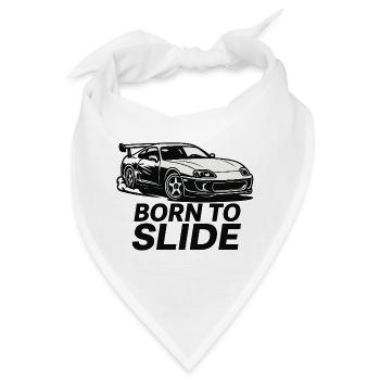 Born to Slide - Bandana - Weiß - Vorne