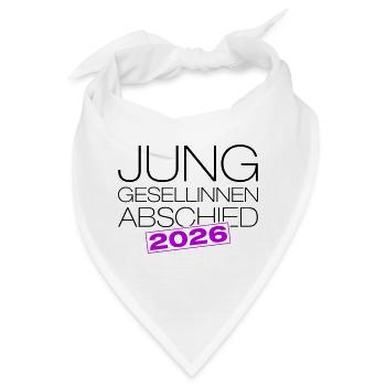 Junggesellenabschied 2026 Jga - Bandana - Weiß - Vorne