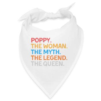 Poppy Die Frau Der Mythos Die Legende Die Königin - Bandana - Weiß - Vorne