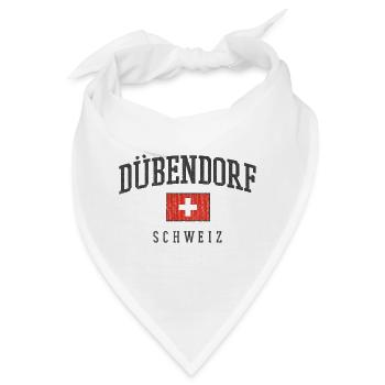 Dübendorf Schweiz Logo mit Flagge - Bandana - Weiß - Vorne