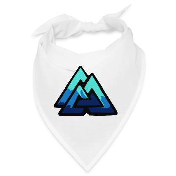 valknut wotan wotansknoten - Bandana - Weiß - Vorne