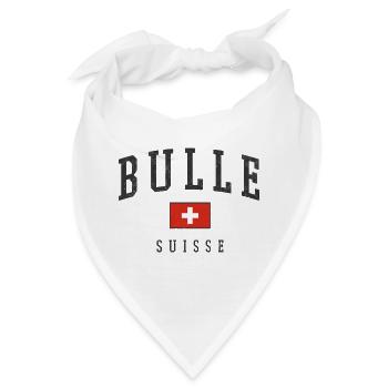 Bulle Suisse Emblem - Bandana - Weiß - Vorne