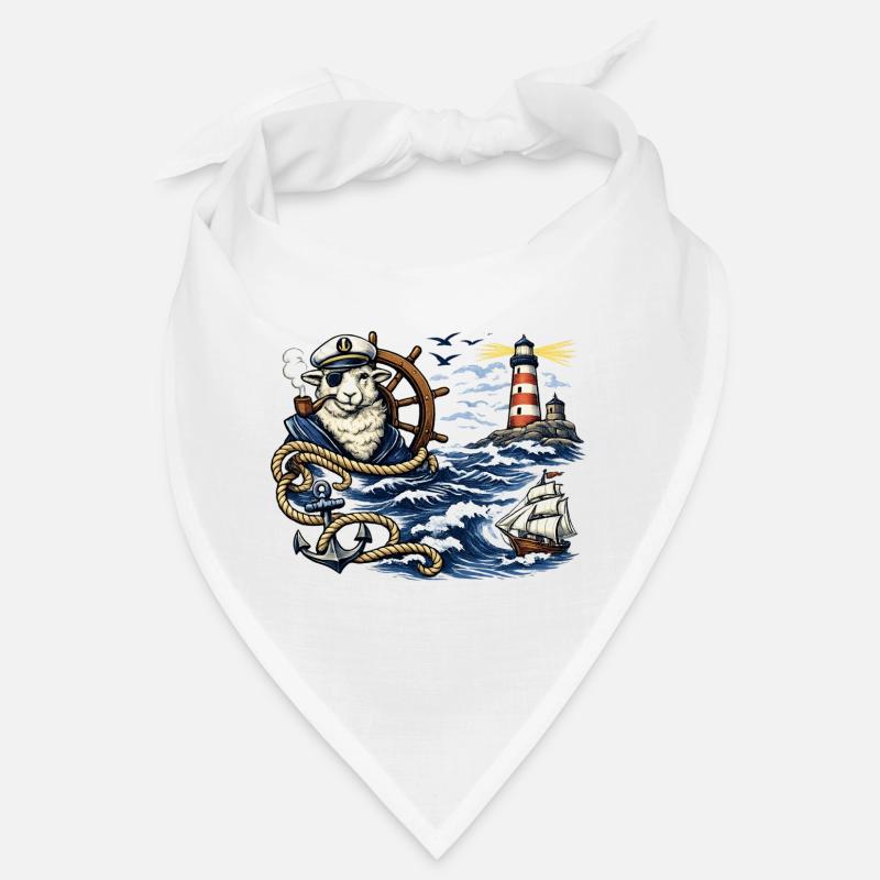 Moutons marins dans la tempête Bandana