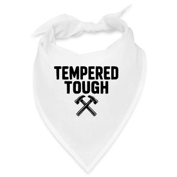 Tempered Tough - Bandana - Weiß - Vorne