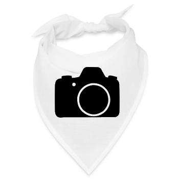 Kamera - Bandana - Weiß - Vorne