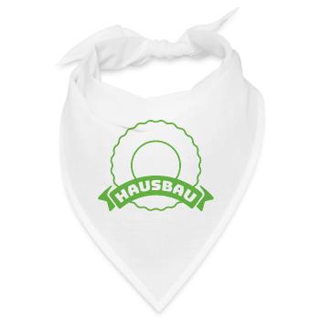 Team Hausbau Emblem - Bandana - Weiß - Vorne