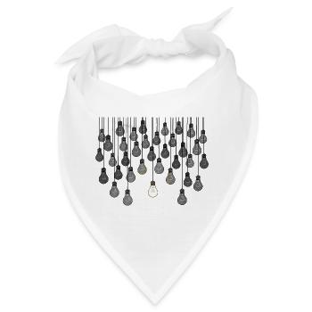 Graues Glühbirnen-Array mit einzigartiger Helligkeit - Bandana - Weiß - Vorne