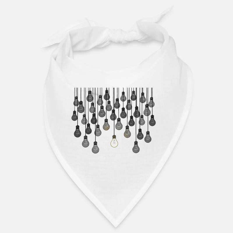 Grey bulb array with unique brightness Bandana