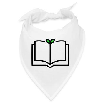 Buch Pflanze Wachstum Lernen - Bandana - Weiß - Vorne