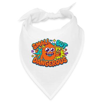 Klein Aber Gefaehrlich - Bandana - Weiß - Vorne