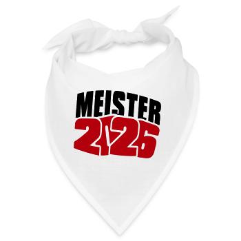 Meister 2026 Meisterschaft - Bandana - Weiß - Vorne