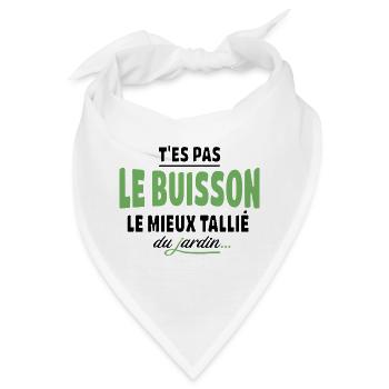 Du bist nicht der beste geschnittene Busch – Humor - Bandana - Weiß - Vorne