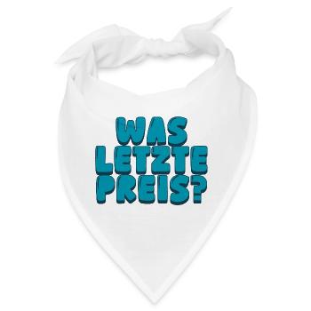 was letzte preis - Bandana - Weiß - Vorne
