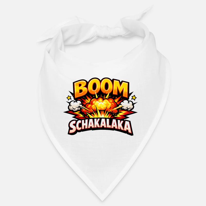 Boom Shakalaka Comic Saying with Explosion Bandana