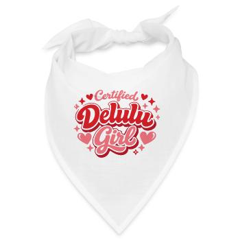Zertifiziertes Delulu-Mädchen süßes trendiges Hemd - Bandana - Weiß - Vorne