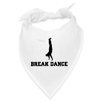 Break Dance - Bandana - Weiß - Vorne