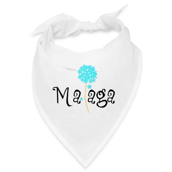 Malaga Biznaga - Bandana - Weiß - Vorne