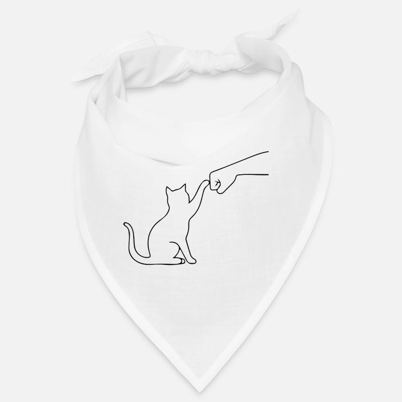 Patte de chat drôle Bandana