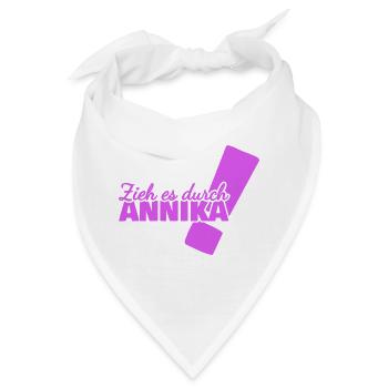 Durchhalten Annika - Bandana - Weiß - Vorne