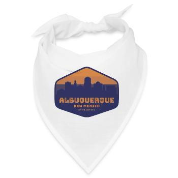 Albuquerque New Mexico Sunset Badge - Bandana - Weiß - Vorne