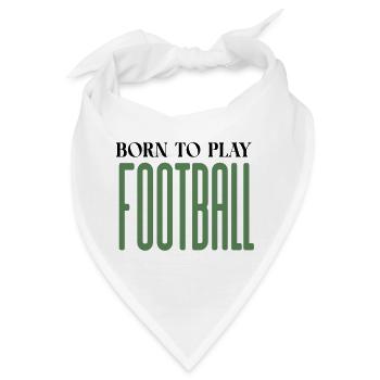 Verlängerte Fußball-Glyphen - Bandana - Weiß - Vorne