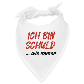 Ich Bin Schuld - Bandana - Weiß - Vorne
