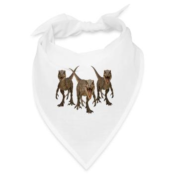 Velociraptor - Bandana - Weiß - Vorne
