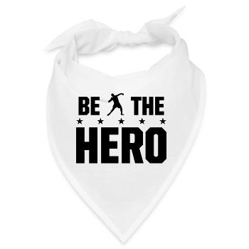 Be the Hero Shot Put Thrower Athletics - Bandana - Weiß - Vorne