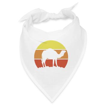 Kamel Retro - Bandana - Weiß - Vorne