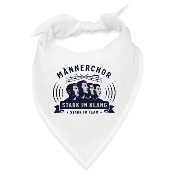 Chor - Männerchor - Stark im Klang, Stark im Team - Bandana - Weiß - Vorne