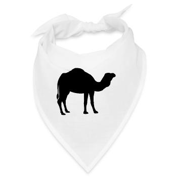 Kamel  - Bandana - Weiß - Vorne