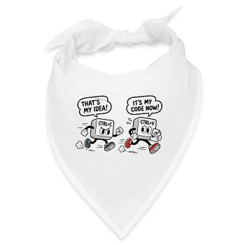 Computerhumor Copy-Paste - Bandana - Weiß - Vorne