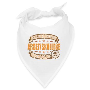 Allerbester Arbeitskollege Einmalig Geschenk - Bandana - Weiß - Vorne