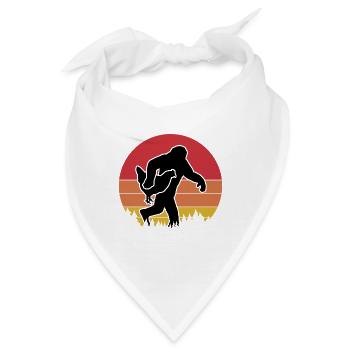 Bigfoot Huhn Retro - Bandana - Weiß - Vorne