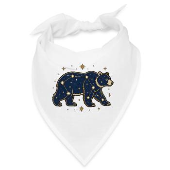 Sternbild Bär Großer Bär Astronomie Vektor Shirt - Bandana - Weiß - Vorne