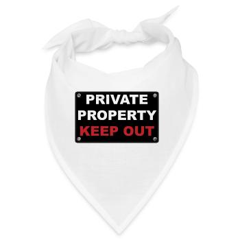 private property - Bandana - Weiß - Vorne