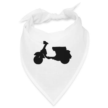 Großer Roller by designflash.de - Bandana - Weiß - Vorne