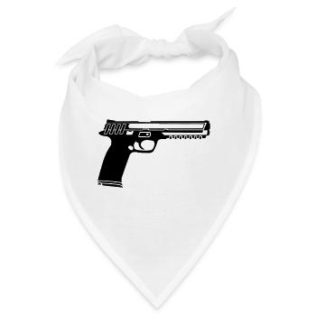 gun - Bandana - Weiß - Vorne