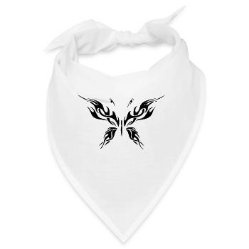 Tribal butterfly - Bandana - Weiß - Vorne