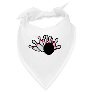 Kegeln - Bandana - Weiß - Vorne