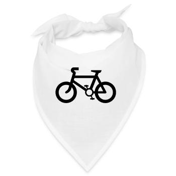 Fahrrad,Zweirad,Rennrad,Student,Universität - Bandana - Weiß - Vorne