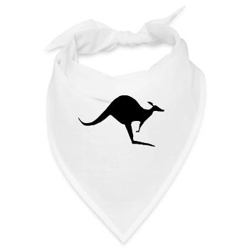 single kangaroo - Bandana - Weiß - Vorne