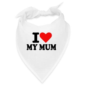 Mutter – Mum - Bandana - Weiß - Vorne