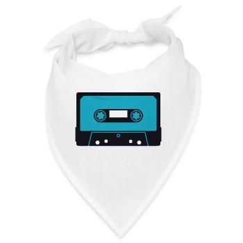 kassette02_2f - Bandana - Weiß - Vorne