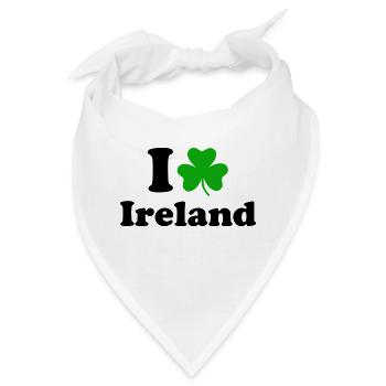 Ireland - Irland - Bandana - Weiß - Vorne