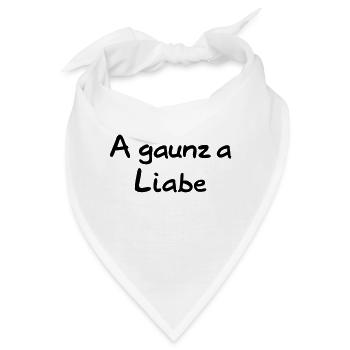 A gauz a Liabe - Bandana - Weiß - Vorne