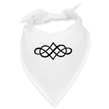 infinity ornament (1c) - Bandana - Weiß - Vorne