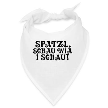 Spatzl Schau! - Bandana - Weiß - Vorne