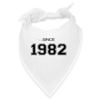 Geburtstagsgeschenk 1982 - Bandana - Weiß - Vorne