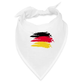 Germany smudge flag - Bandana - Weiß - Vorne